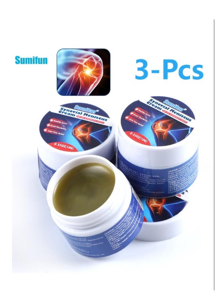 سوميفون مرهم لتخفيف آلام مفصل الركبة 3 قطع لعلاج التهاب الأوتار والقدم والمفاصل والعظام كريم لعلاج الغضروف الزلالي - Image 1