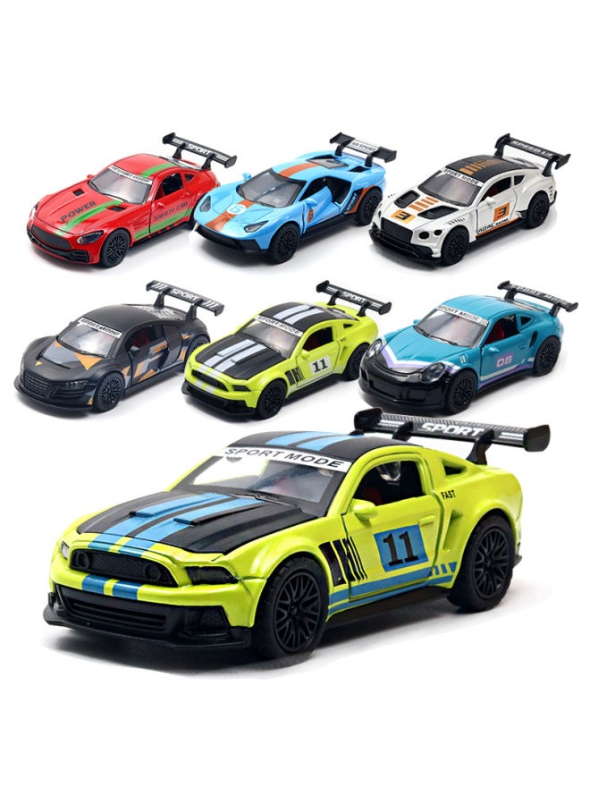 Color Boxed Alloy Car Model Toy Car Children Boy Ornaments Toy Doll Machine Gifts Wholesale-Color:[Window Box] Fortgt Track Version Brown  - Image 3