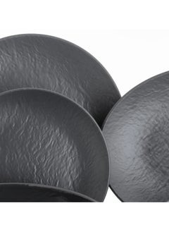 KULSAN Melamine dinner set 20 pieces matte grey color  - Image 3