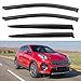 YQAUTEC Window Visors Rain Guards for 2017 2018 2019 2020 2021 2022 Kia Sportage OutChannel Window Vent Wind Deflectors Visors Shades for 1722 Sportage - Image 2