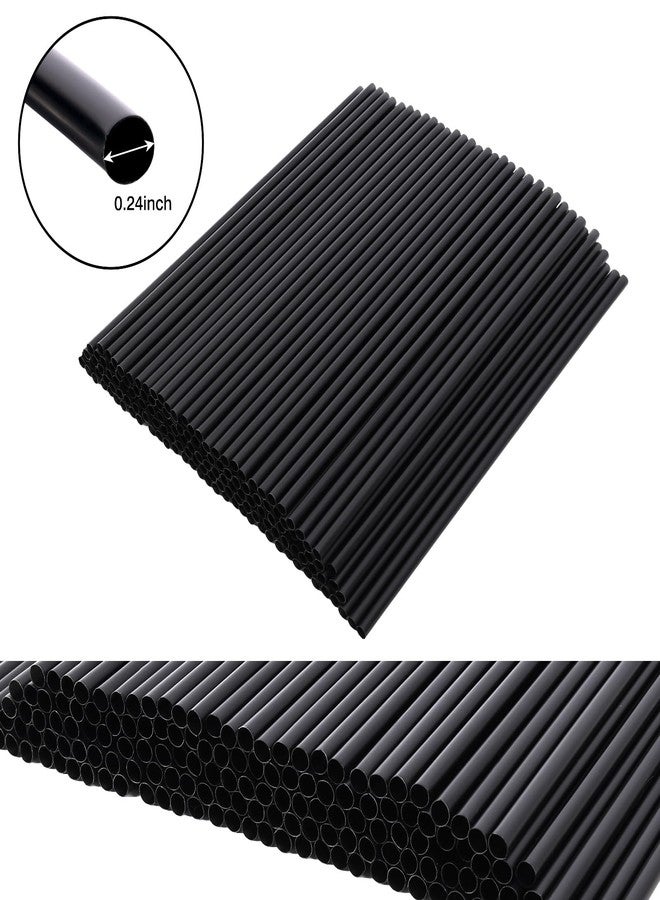 Tomnk 500pcs Straws Disposable, 10.3 Inches Plastic Straws, Plastic Drinking Straws for Tumblers and Ice Coffee - Image 2