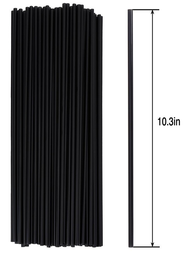 Tomnk 500pcs Straws Disposable, 10.3 Inches Plastic Straws, Plastic Drinking Straws for Tumblers and Ice Coffee - Image 3