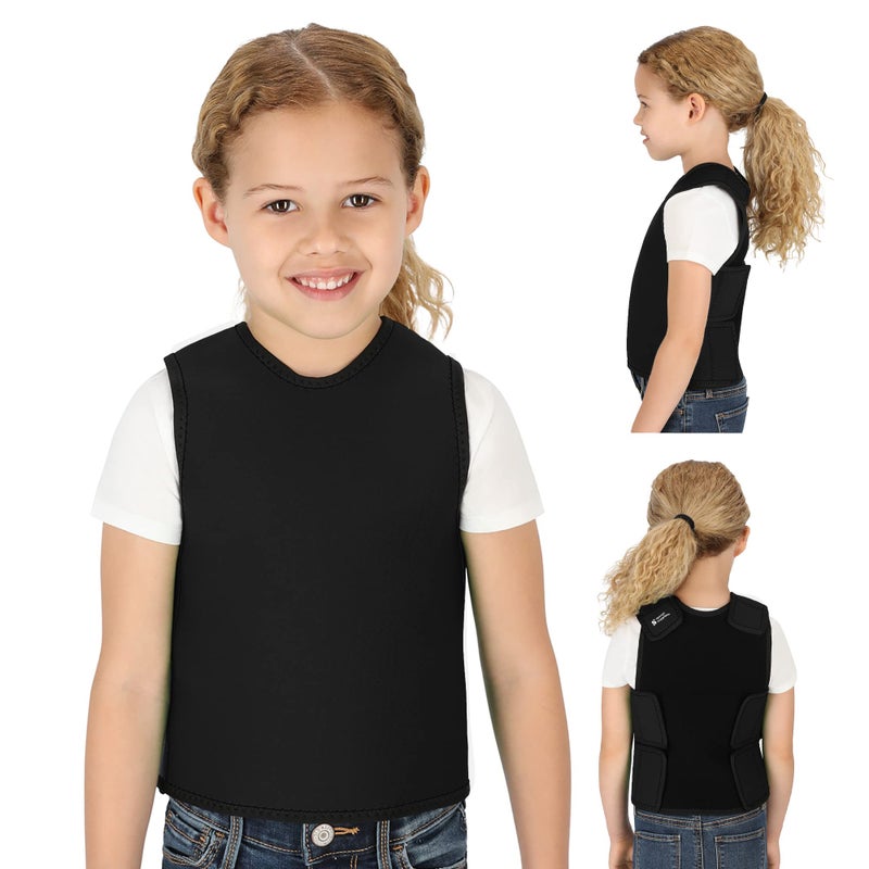 Special Supplies Special Supplies Sensory Compression Vest Deep Pressure Comfort Black XSmall