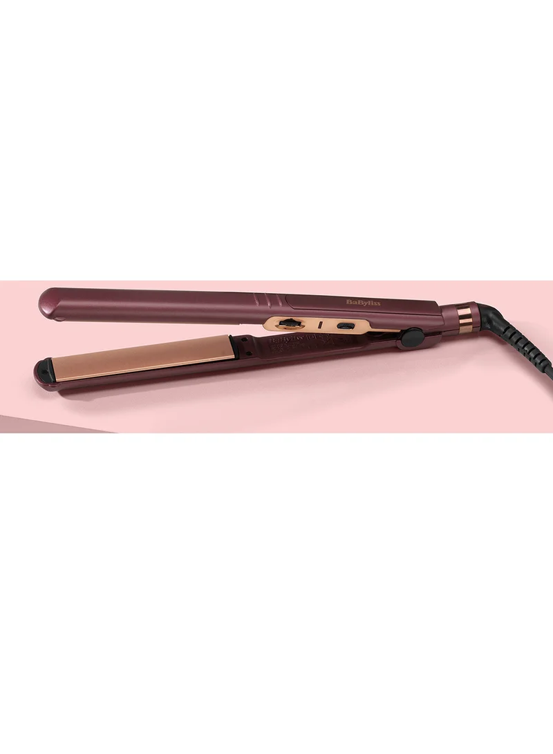 babyliss Hair Straightener Berry Crush 230 | 10 Heat Settings From 140c - 230c For Use On All Hair Types l Long Length 3m Swivel Cord | Long Length Plates For Fast Smooth Styling | 2183PSDE