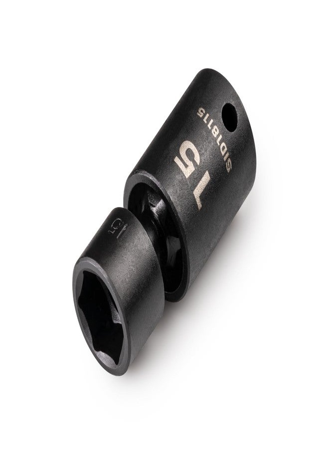TEKTON 3/8 Inch Drive x 15 mm 6-Point Universal Joint Impact Socket | SID18115 - Image 1