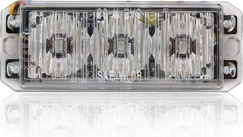 Abrams MFG T3-A LED Grille Emergency Vehicle Warning Strobe Lights - Amber - Image 5