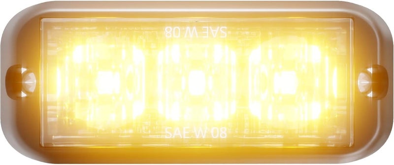 Abrams MFG T3-A LED Grille Emergency Vehicle Warning Strobe Lights - Amber - Image 1