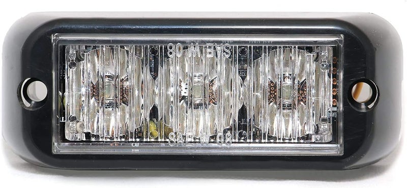 Abrams MFG T3-A LED Grille Emergency Vehicle Warning Strobe Lights - Amber - Image 4