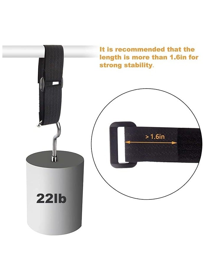 Tanstic Adjustable Cable Straps with 50 Buckles Free Cut Length Black Reusable Fastening Cable Ties Hook and Loop Securing Strap for Cable Tidy Wire Management Cord Organizer - Image 2