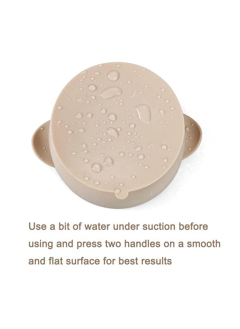 Generic Baby Silicone Bowls with Suction Base for Babies Kids BPA Free Microwave And Dishwasher Safe Heat up to 230 Degrees (Navy)  - Image 4