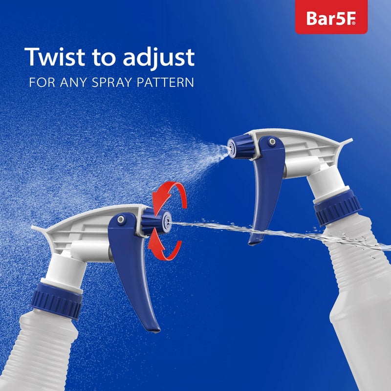 Bar5F Set of 2 Premium Empty 16 oz Spray Bottles, NBR Gasket - Superior Hydrocarbon Resistance - Ideal for Auto Detailing & Industrial Cleaning - Image 5