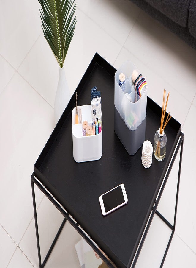Litem MyRoom Multicube Grey 6 Compartments Is Stackable & Has a Simple Design Multipurpose Desk Organiser Ideal for Home Office Kitchen Bathroom - Image 5