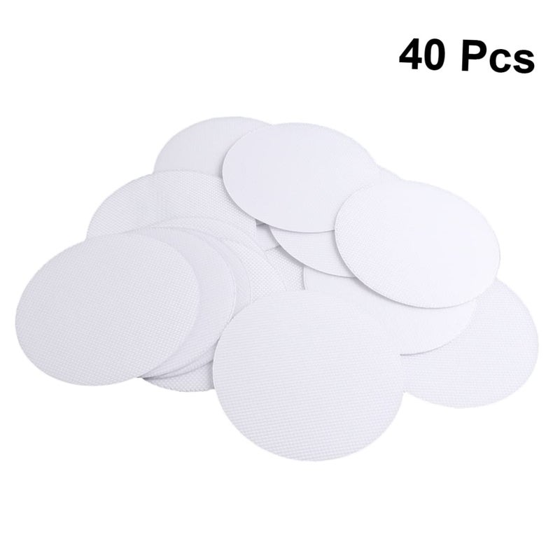 Non Slip Bathroom Floor Safety Stickers 40 Pcs Round Peva Mat For Elderly And Disabled - Image 4
