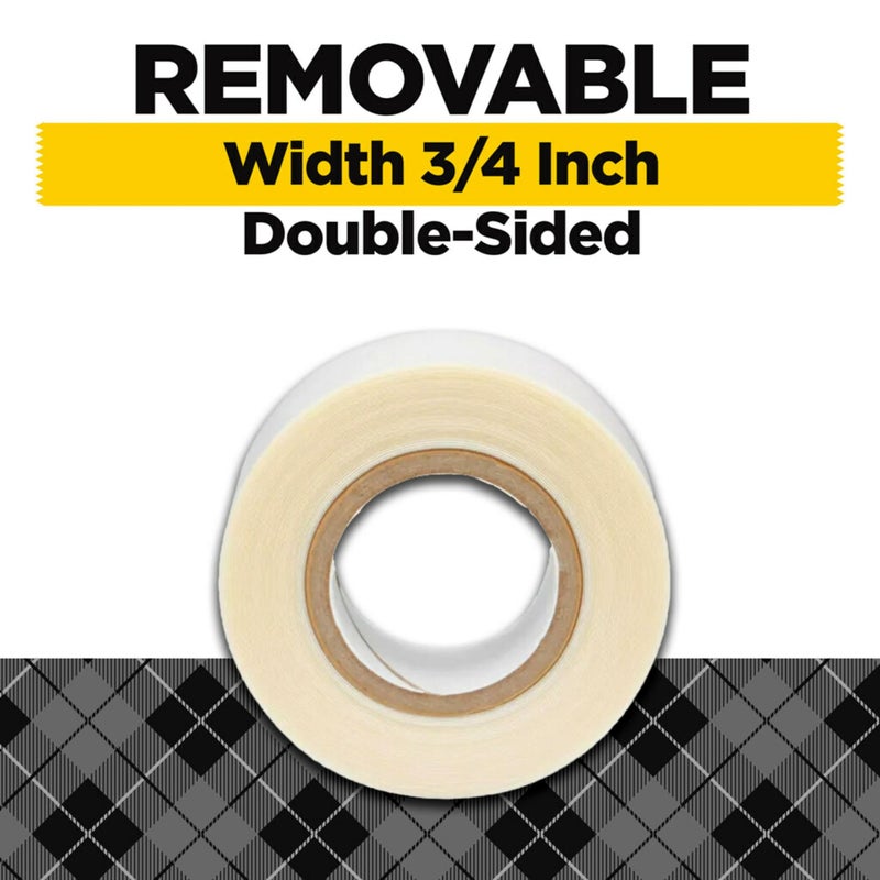 Scotch Removable Fabric Tape, 3/4 in x 180 in, 1/Pack, Removable and Double Sided (FTR-1-CFT) - Image 4