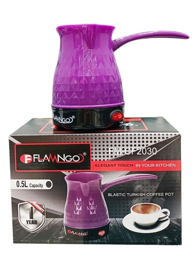FLAMNGO 1 Piece Turkish Coffee Maker Electric Pot Portable Stainless Steel Water Boiler Multi Color(350 Watt 220V)  - Image 3
