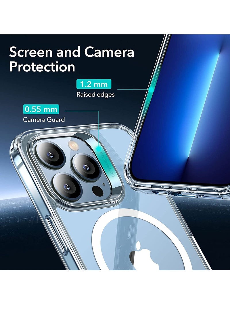 Phone Planet Magnetic Clear Case with HaloLock Compatible with iPhone 13 Pro – -Grade Drop Protection, Built-in Magnets for MagSafe Wireless Charging, Scratch-Resistant Anti-Yellowing Back, Slim Fit Transparent Protective Cover – Classic Series - Image 5