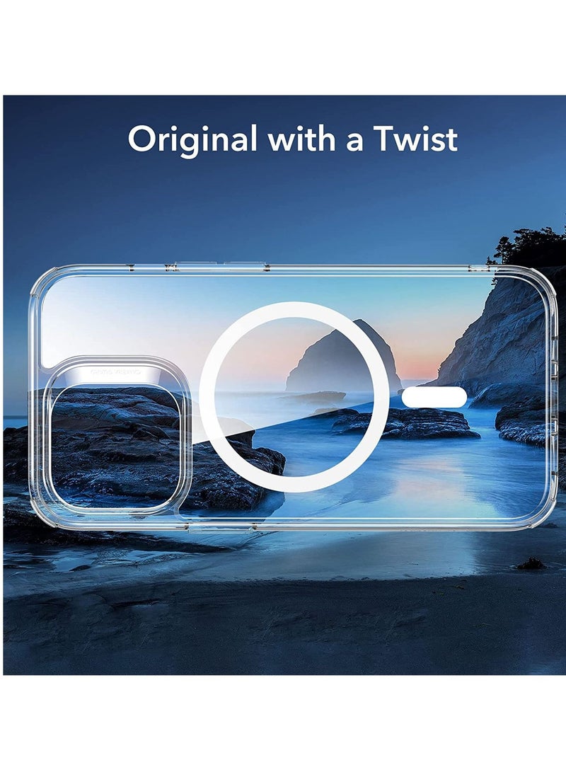 Phone Planet Magnetic Clear Case with HaloLock Compatible with iPhone 13 Pro – -Grade Drop Protection, Built-in Magnets for MagSafe Wireless Charging, Scratch-Resistant Anti-Yellowing Back, Slim Fit Transparent Protective Cover – Classic Series - Image 4