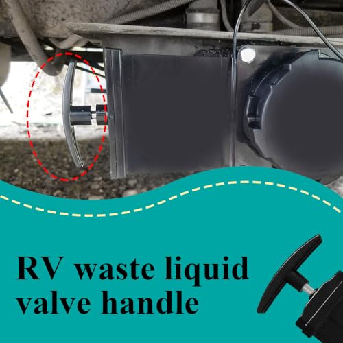 WINUERK 2PCS RV Waste Water Valve Handles Replacement Fit for 1 1/2", 2'' and 3'' Sewer Dump Valve, RV Camper Dump Valve T Handle Compatible with Camco Valve Handles and Most Brands Valve - Image 4