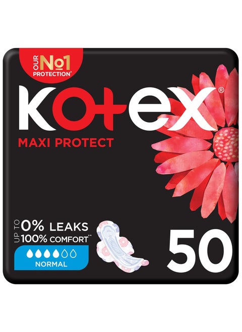 Comfort & Clean Normal Size Sanitary Napkins with Wings - 50 Pieces
