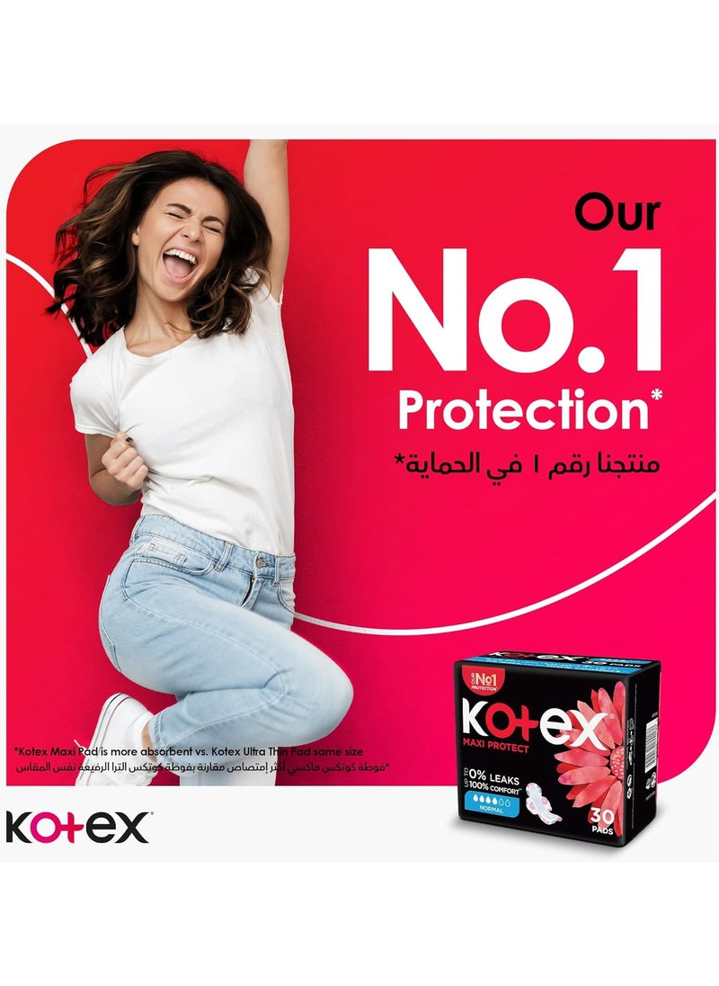 Kotex - Comfort & Clean Normal Size Sanitary Napkins with Wings - 50 Pieces - Image 1