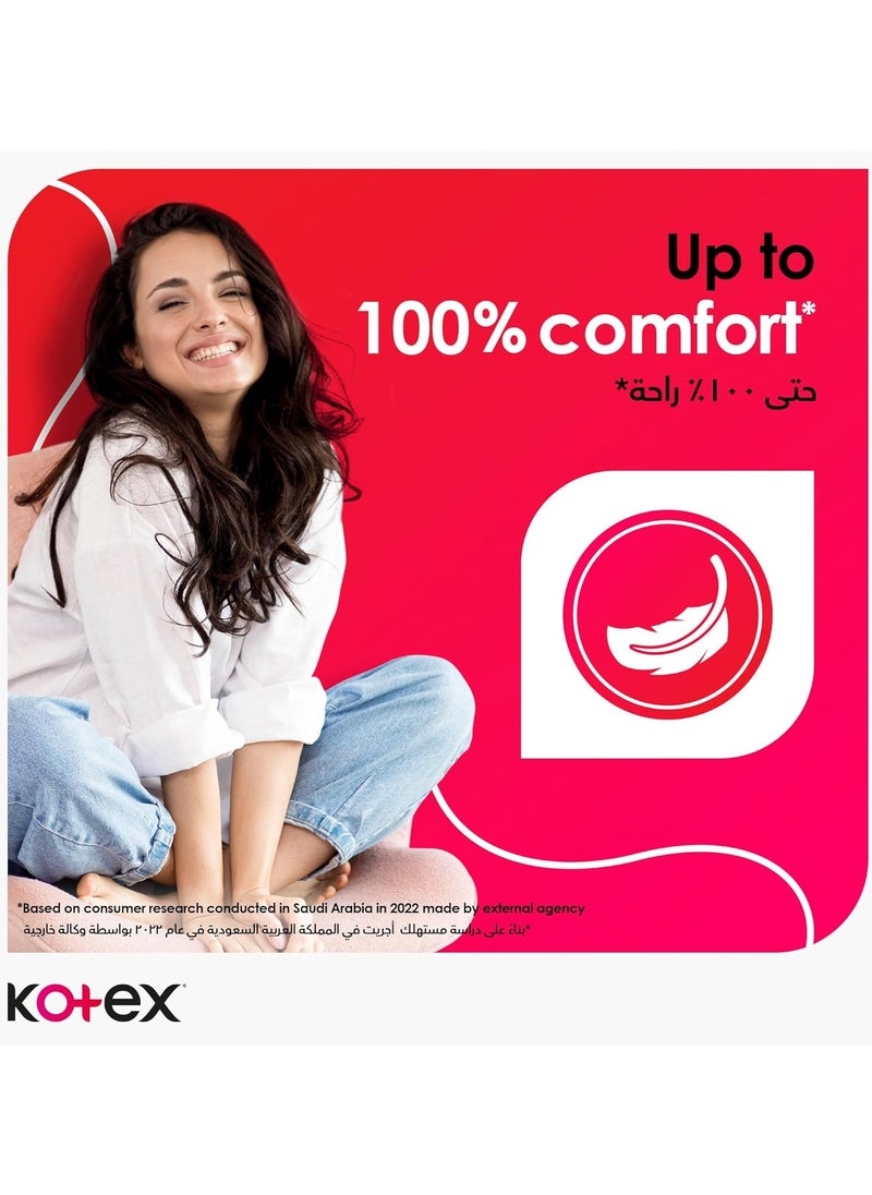 Kotex - Comfort & Clean Normal Size Sanitary Napkins with Wings - 50 Pieces - Image 1