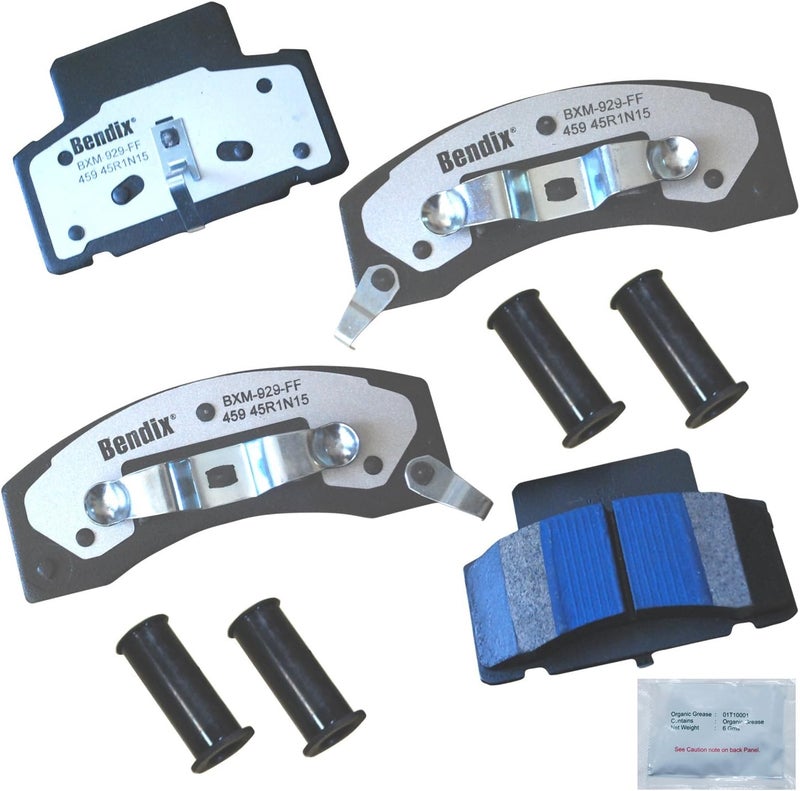 Bendix Fleet Metlok MKD459FM Semi-Metallic Front Brake Pads for Select Models Chevrolet C35, C3500, C3500HD, Express 2500, 3500, K3500, Dodge Ram 3500 Van, 4000, GMC Savana - Image 1