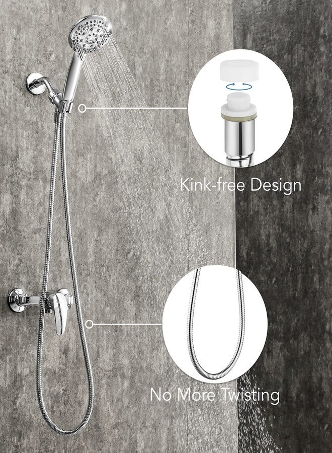 Singing Rain 59 inches Kinkless Chromed Flexible Stainless Steel Shower Hose - Replacement for Handheld Showerhead Hose - Image 4