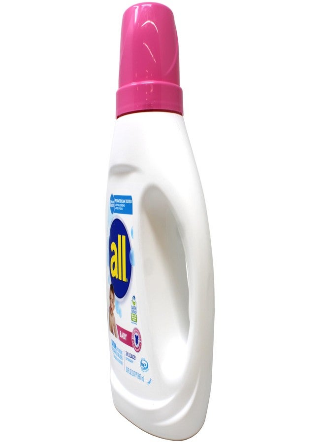 All Liquid Laundry Detergent, Gentle for Baby, 24 Loads, 30 fl oz - Image 3