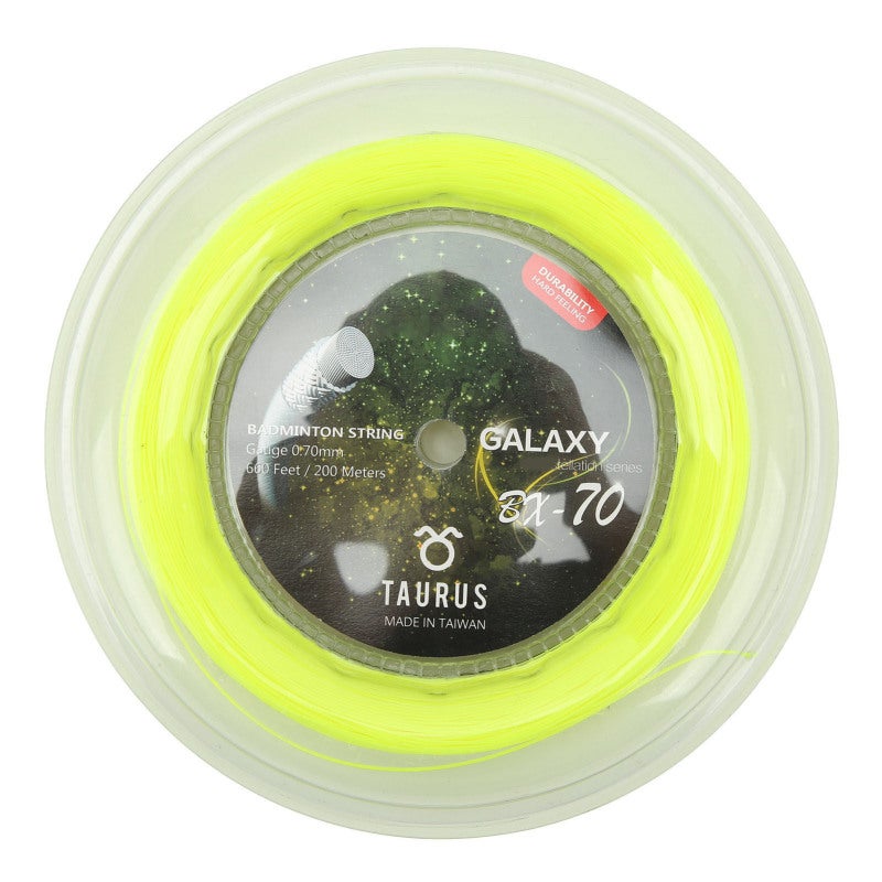 POWERTI Badminton String 200m 0.7mm High Elastic Nylon - Replacement Racket String with Strong Hitting Sound - Durable Racket String for Advanced Players - Image 1