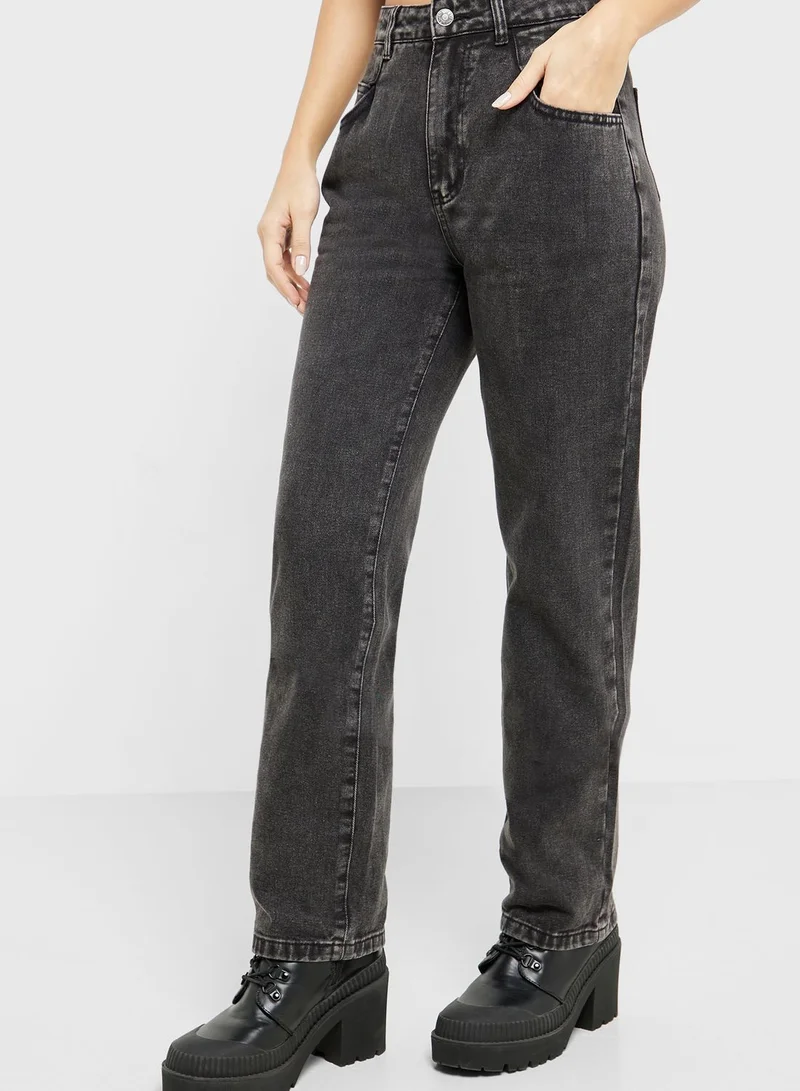 Ginger High Waist Straight Fit Jeans