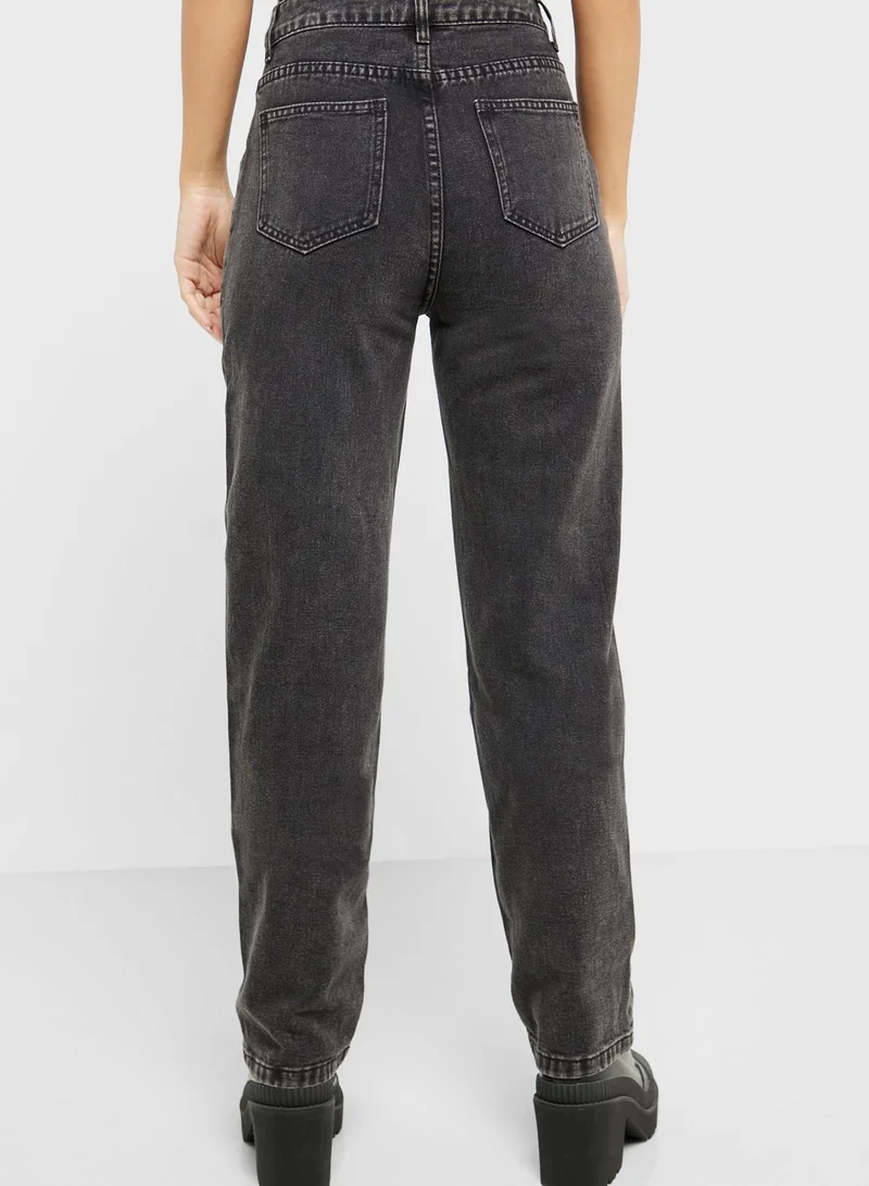 Ginger High Waist Straight Fit Jeans