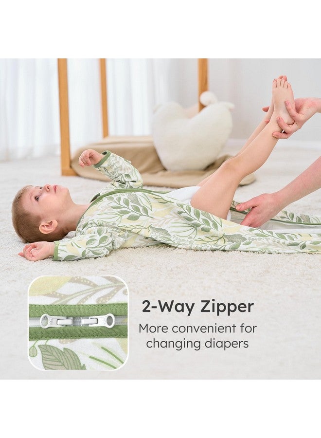 YOOFOSS Yoofoss Baby Sleep Sack 12-18 Months Long Sleeve Wearable Blanket Baby 100% Cotton 2-Way Zipper 0.5 Tog Toddler Sleeping Sack, Lightweight(Large) - Image 3