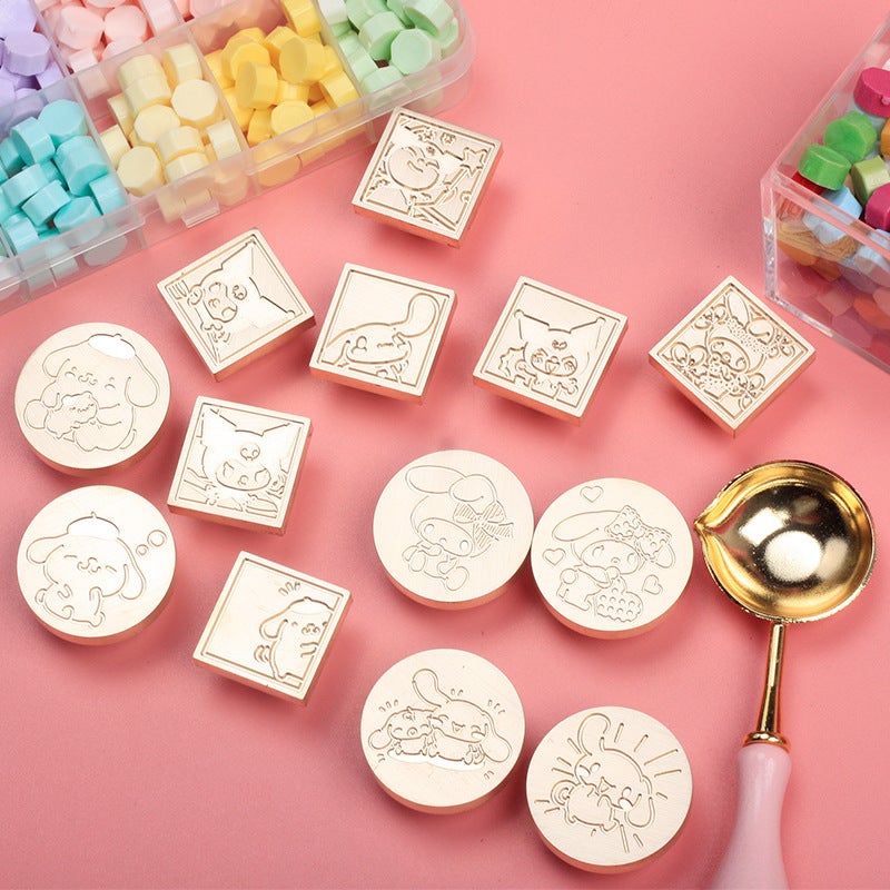 Lacquer Seal Cartoon Character Animal Round Square Seal Head Hand Account Lacquer Single Head Seal Single Head - Image 2