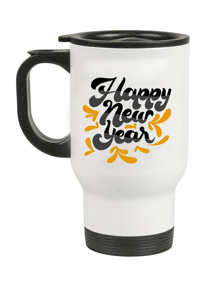 PRINTSHOP4ME Happy New Year Design Printed Travel Mug Suitable Gift For Family And Friends-New Year Theme-New Year Decor-Gifts For Special Person  - Image 1