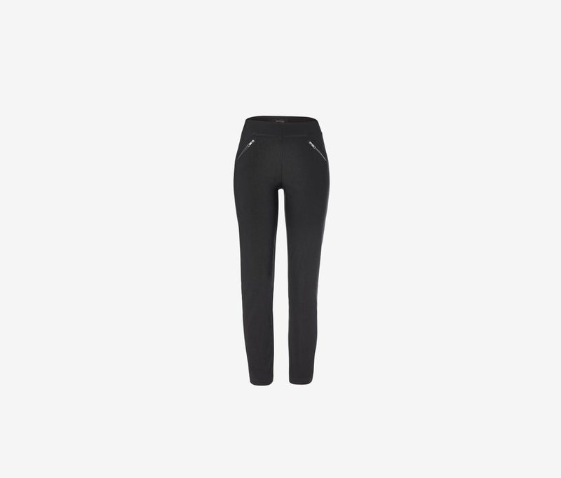 Tchibo Women Plain Straight Leg Pants, Black - Image 2