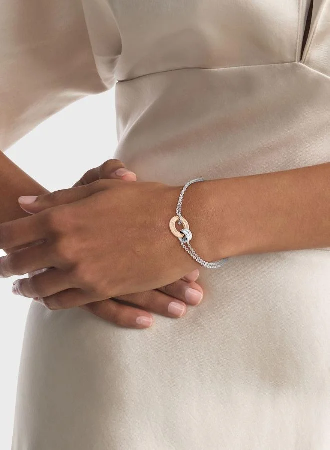 CALVIN KLEIN  Duality Bracelet In Stainless Steel with Rose Gold Plating for Women | Best Price UAE