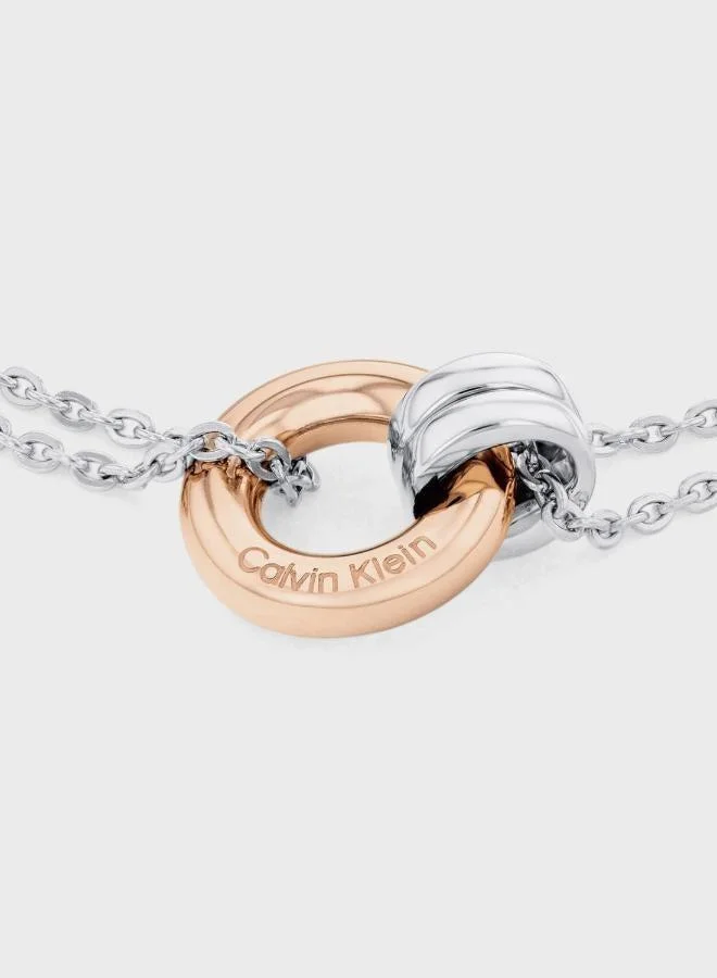 Calvin Klein  Duality Bracelet In Stainless Steel with Rose Gold Plating for Women | Best Price UAE