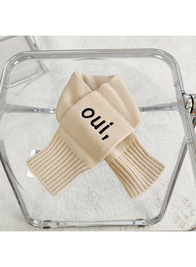 Children's Scarf Autumn And Winter New Baby Scarf Warm Thickened Wool Scarf Western Style Cartoon Scarf Winter Korean Style