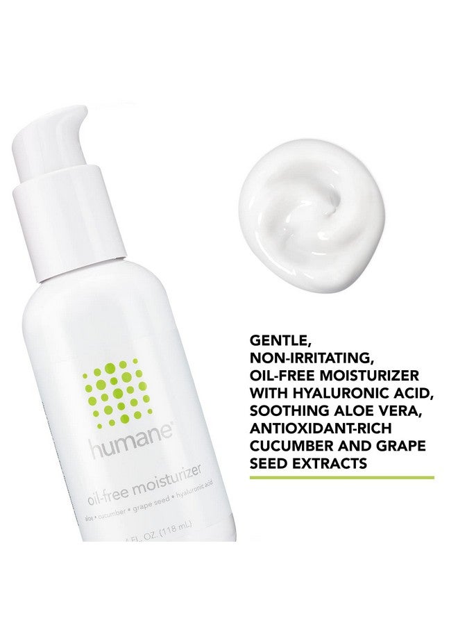 humane Oil-Free Daily Lightweight Face Moisturizer For Acne-Prone Skin - 4 Fl Oz - Gentle For All Skin Types - With Soothing Antioxidants Like Aloe Vera, Hyaluronic Acid, Cucumber And Grapeseed - Image 2