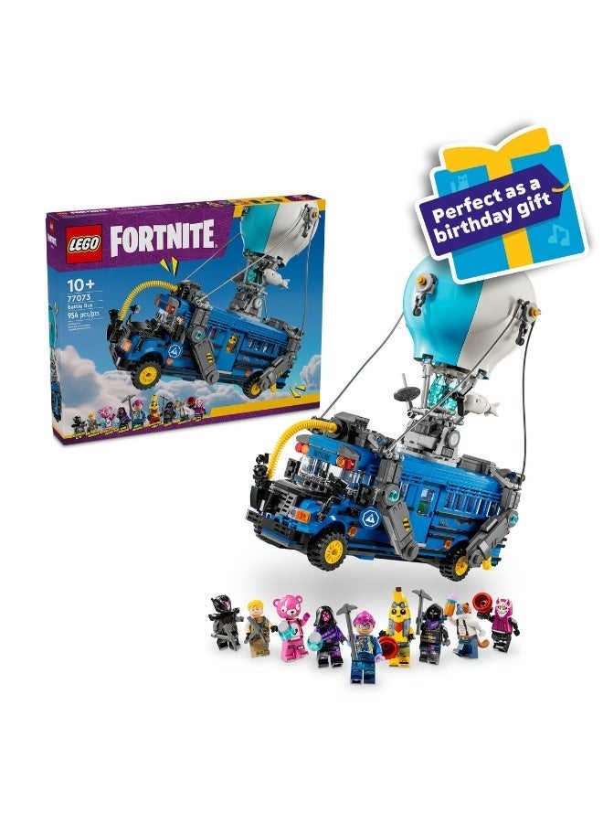 LEGO Fortnite Battle Bus Toy Set with 9 Characters 77073 (Age 10+, 954 Pieces) - Image 1