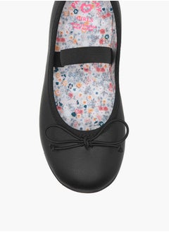 Pablosky Girls' Bow Accent Ballerina Shoes with Elasticated Strap  - Image 4