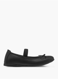Pablosky Girls' Bow Accent Ballerina Shoes with Elasticated Strap  - Image 3