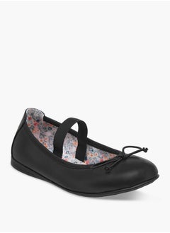 Pablosky Girls' Bow Accent Ballerina Shoes with Elasticated Strap  - Image 2