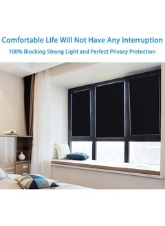 Alruht Blackout Window Film, Removable Privacy Film,  Anti UV Dark Window, No Glue, Self Static Cling for Bathroom, Living, Bedroom, Kitchen, Home, 45x200cm  - Image 3