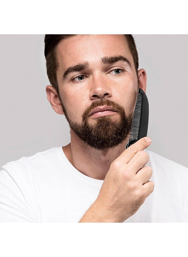 Generic 4pcs Folding Mustache Comb - Mini Portable Beard Grooming for Men - Fine Teeth Plastic Pocket Comb for Hair Care Styling  - Image 4