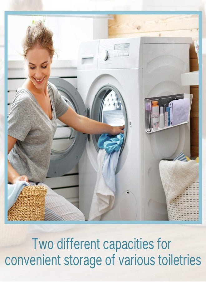 AmazingSpark حامل ملفات مغناطيسي من AmazingSpark (قطعتان) ومنظم أقلام سبورة مغناطيسي (قطعتان) مصنوع من الأكريليك الشفاف، مناسب للسبورة البيضاء والمستندات والخزائن والمجلات والمكاتب - Image 4