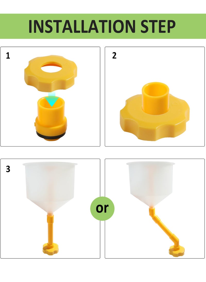 SYOSI - Coolant Funnel Kit, No Spill Radiator Flush and Bleeder Kit, Universal Automotive Antifreeze Bleeder, Spill-Free Radiator Bleeder Funnel, Car Accessories for Universal Vehicles - Image 1