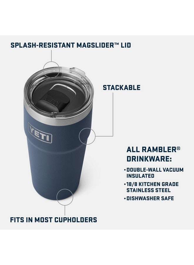 YETI YETI Rambler 20 oz Stackable Tumbler, Stainless Steel, Vacuum Insulated with MagSlider Lid, Key Lime - Image 2