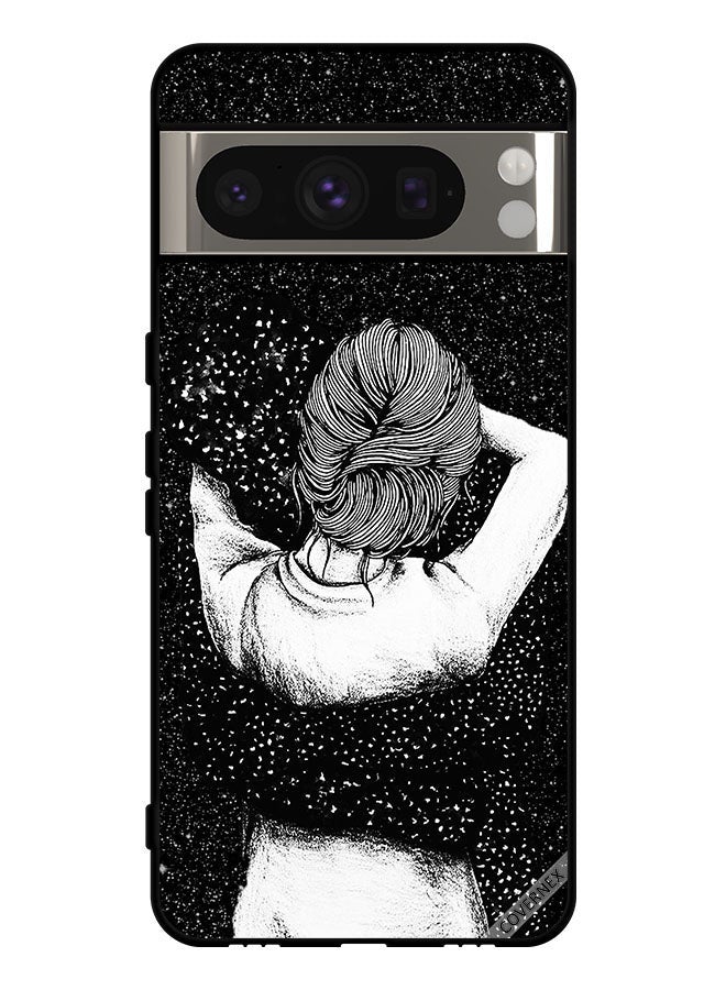 Covernex Protective Case Cover For Google Pixel 8 Pro Night Imagination Of Doodle Girl - Image 1