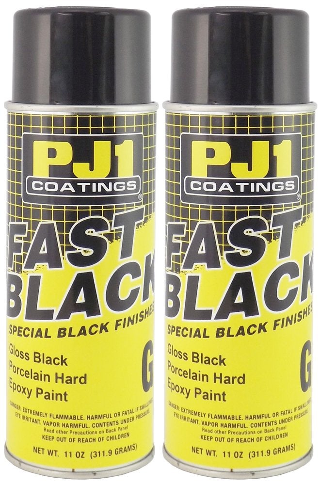 PJ1 16GLS2PK Gloss Black Epoxy Spray Paint 22 oz 2 Pack